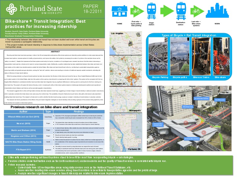 Bike-Share and Transit Integration Study | PDF | Cycling Infrastructure ...