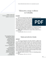 Valoración y Riesgo Crediticio en Colombia PDF