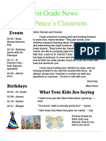 Miss Pence's Classroom: First Grade News