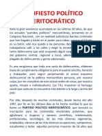 Manifiesto Político Meritocrático