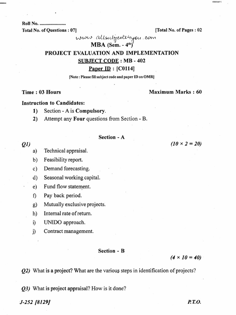 Project Evaluation and Implementation Guide | PDF
