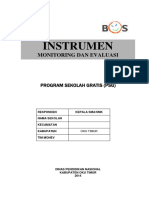 Instrument Monev PSG Oktober Desember Sma Dan SMK