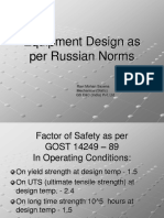 Equipment Design As Per Russian Norms - 20090218