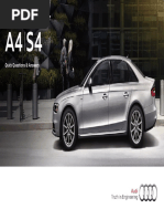 2014 A4 s4 Quick Start Guide Audi Usa 27277 PDF