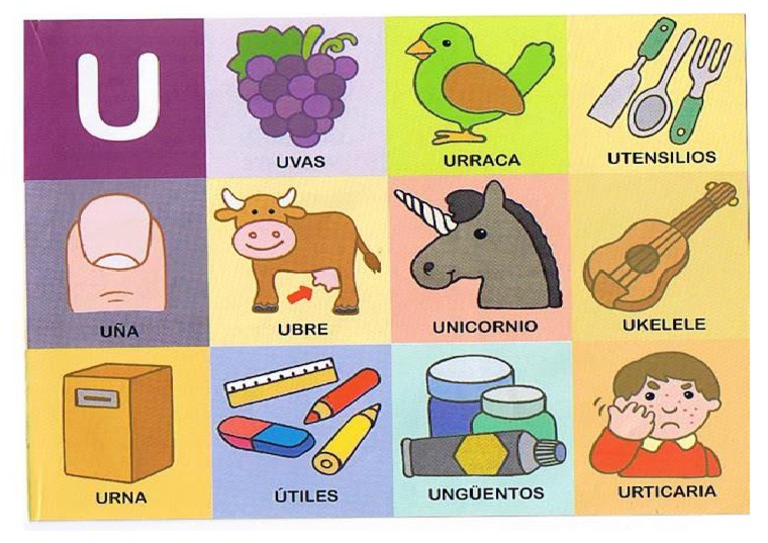Lamina Letra U | PDF
