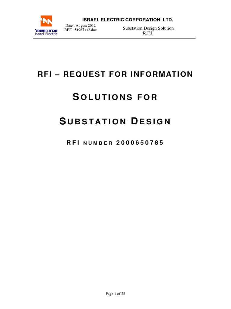 RFI - Request For Information | PDF | 3 D Computer Graphics ...