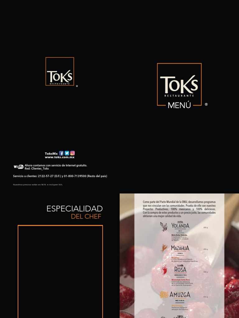 Toks Menu | PDF | Tortita | ensalada