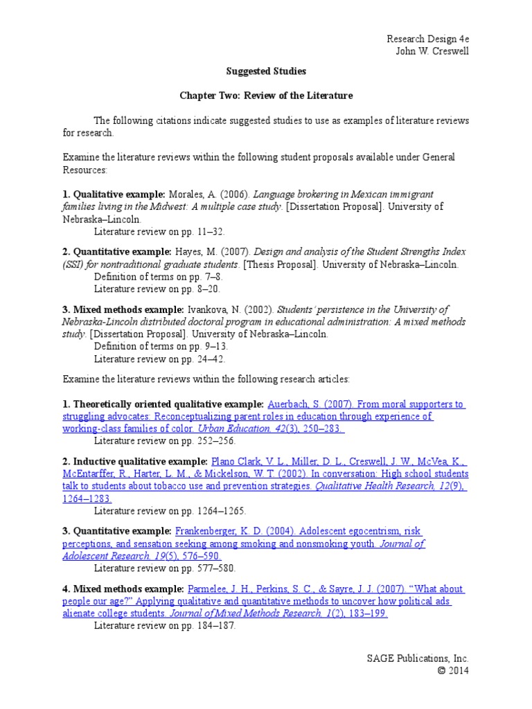 Qualitative literature review example picture