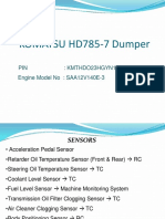 HD785 Sensor Limitations and Fault Code