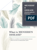 Meniere' S Disease: (Endolymphatic Hydrops)