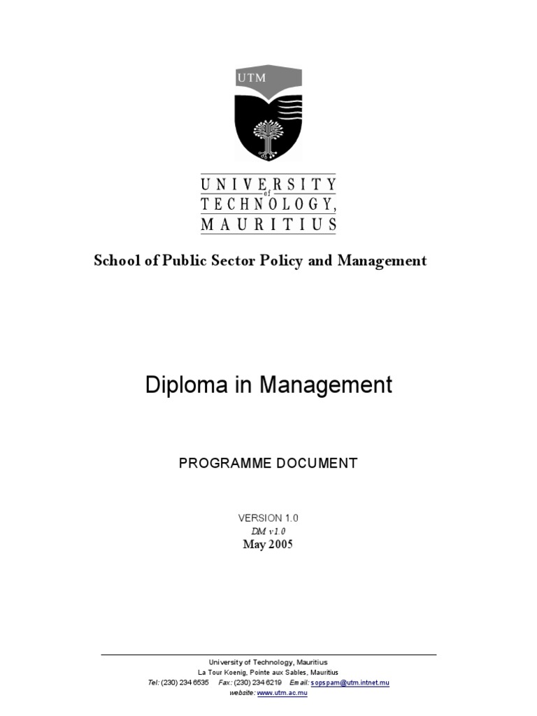 Dip in Management PDF Employment Marketing