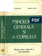 Manual Cls. IX-X - Psihologia Generala A Copilului - 100 Pag PDF