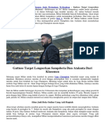 Gattuso Target Lengserkan Sampdoria Dan Atalanta Dari Klasemen