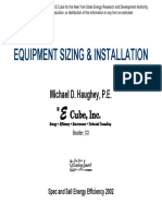 Equipment Sizing & Installation: Michael D. Haughey, P.E