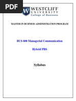 BUS 600 Managerial Communication PDF