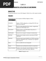 LAB 4 Diagnostic Utilities of Network