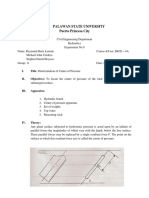 Palawan State University Puerto Princesa City: I. Title: Determination of Center of Pressure