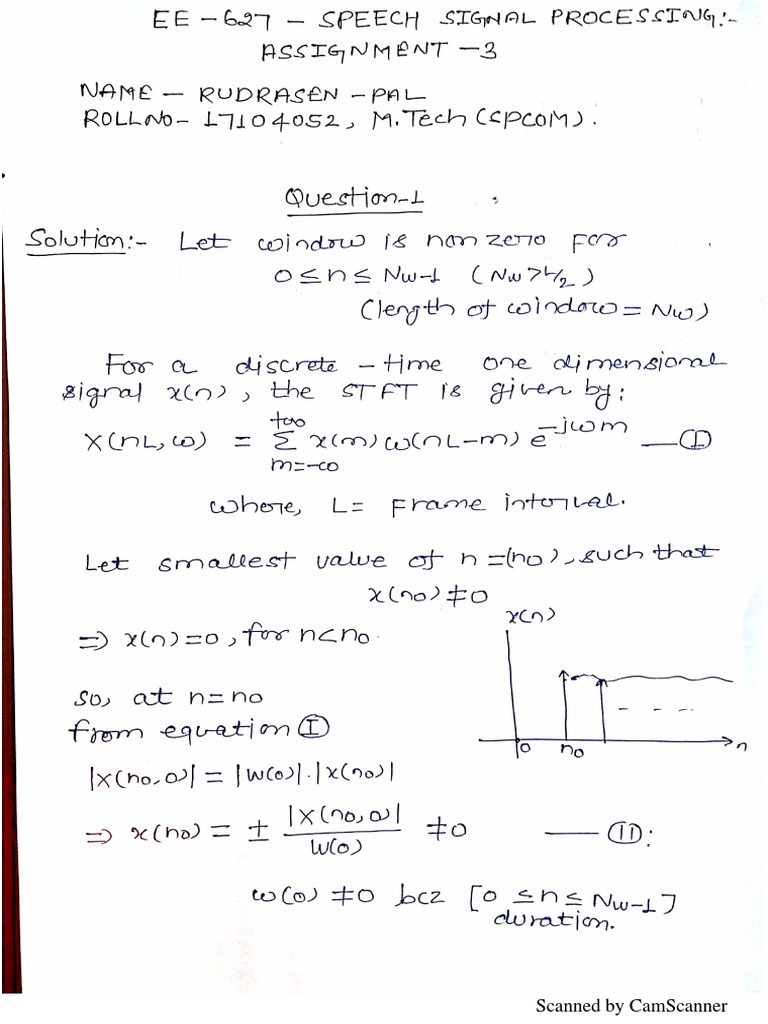 Speech Signal Reconstruction Techniques | PDF | Algorithms ...