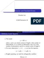 OLS: Estimation and Standard Errors: Brandon Lee