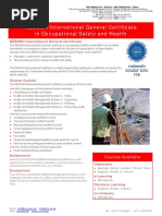 NEBOSH International General Certificate in Occupational Safety and Health