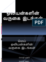 ஒலியன்களின் வருகை இடங்கள்