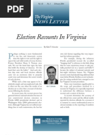 Download Election Recounts in Virginia February 2006 by omkirk SN3712676 doc pdf