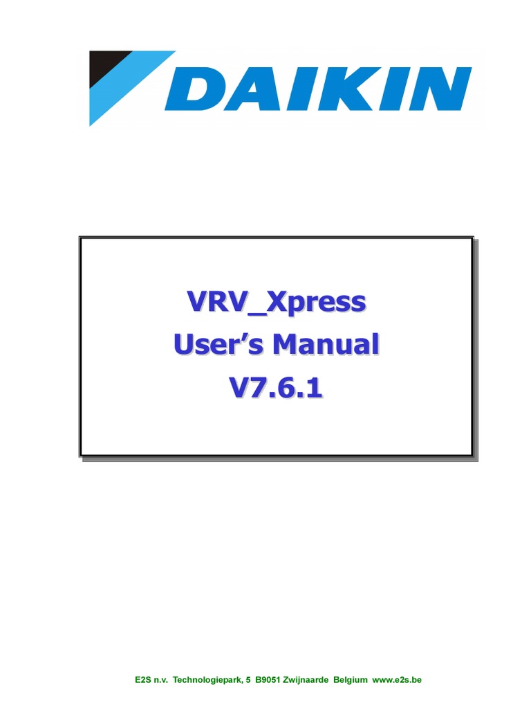 VRV_Xpress User Manual V7.6.1 | PDF | Hvac | Air Conditioning