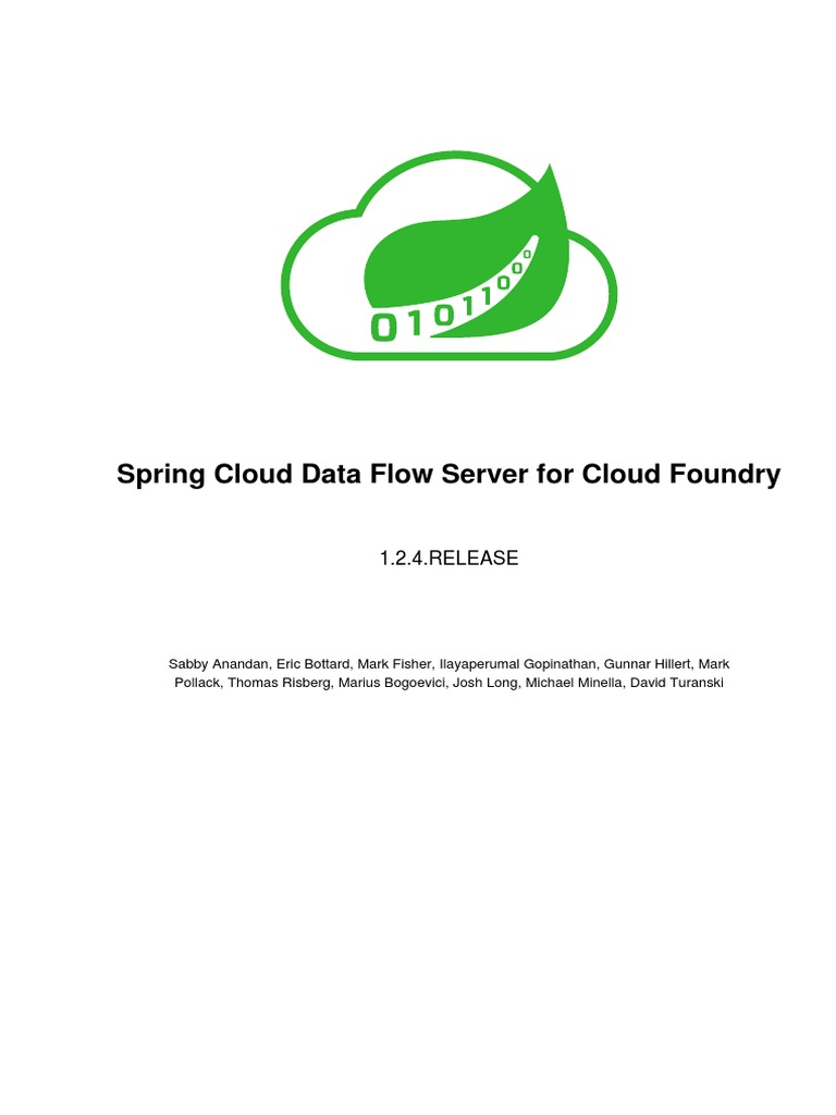 Spring Cloud Dataflow Server Cloudfoundry Reference | PDF | Cloud ...