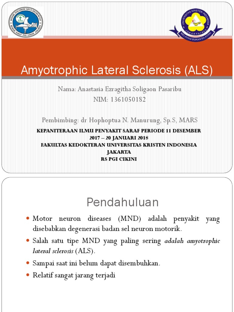 Tatalaksana Penyakit ALS di Indonesia | PDF