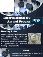 International Quality Award Programs