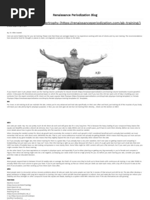 Ab Training Tips for Hypertrophy - Renaissance Periodization