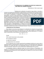 Ensayo-Problema en La Estimacion de Volumenes de Aporte de Cuencas de Una Presa en La Sierra Peruana