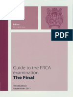 Guide To The Final FRCA 2011