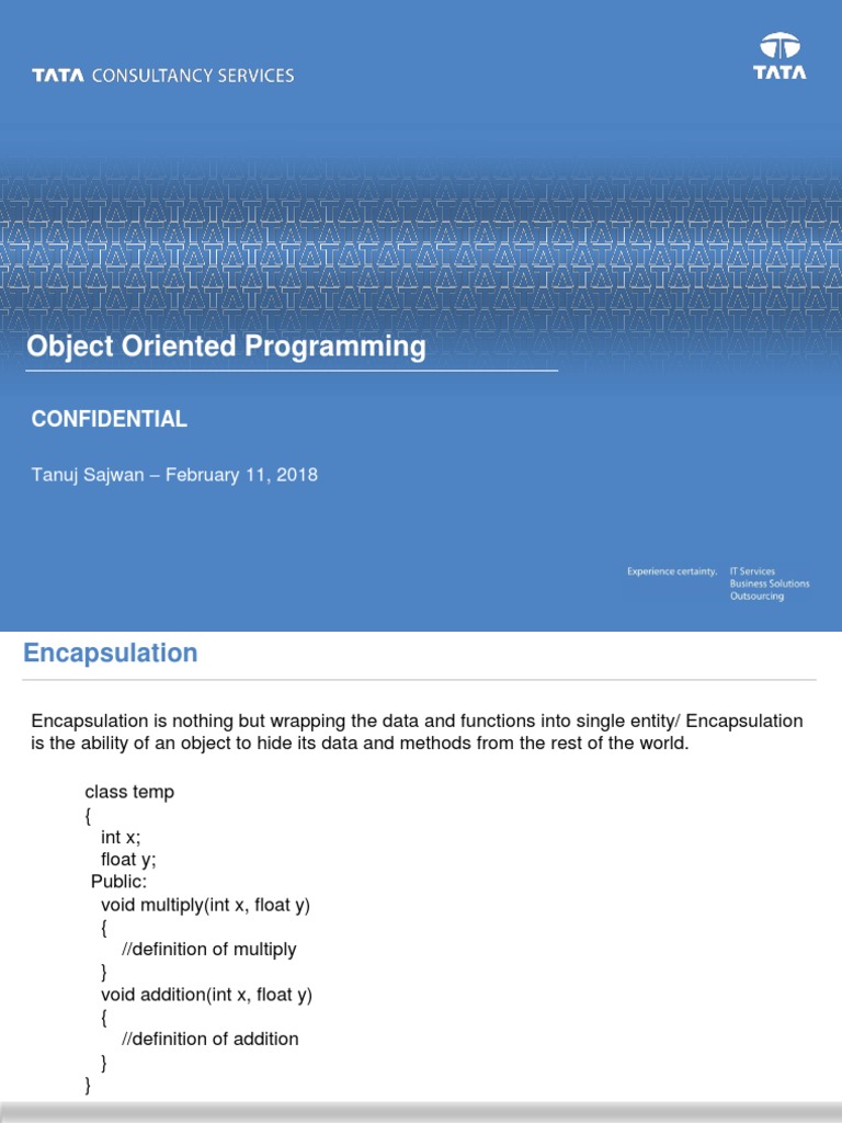 Object Oriented Programming | PDF | Inheritance (Object Oriented ...