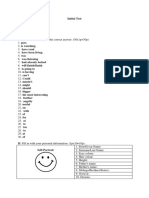 Initial Test 2017-2018 - Barem