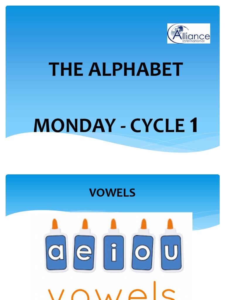 Cycle 1 Day 1 - The Alphabet | PDF