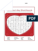 Valentine's Day worksheet 2nd garde