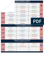 Horarios 16-17-18 Febrero 2018