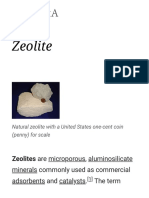 Zeolite: Zeolites Are Microporous, Aluminosilicate