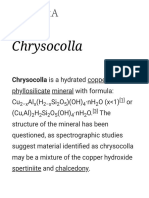 Chrysocolla: Chrysocolla Is A Hydrated Copper