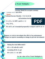 Foreign Trade Multiplier: A Simple Keynesian Model for an Open Economy
