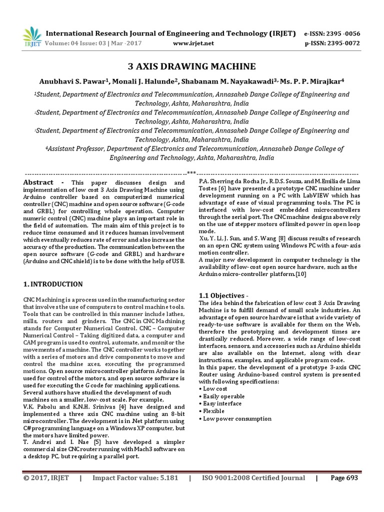 3 Axis Drawing Machine PDF Download Free PDF Numerical Control