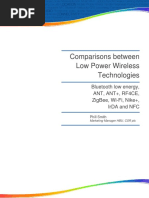 Comparisons Between Low Power Wireless Technologies