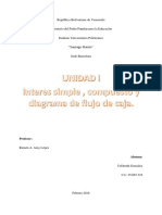 Monografía Interés Simple, Compuesto y Diagrama de Flujo de Caja 