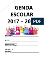 Agenda Escolar-2017 - 2018 PDF