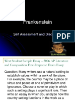 Frankenstein: Self Assessment and Discussion