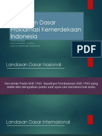 Landasan Dasar Proklamasi Kemerdekaan Indonesia