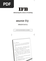 Download IFB Senator 6 Kg by karthik_21309645 SN37129754 doc pdf