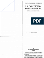 Lyotard La Condición Posmoderna PDF