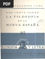 Luna Dos Ideas Filosofia Nueva Espana 1959